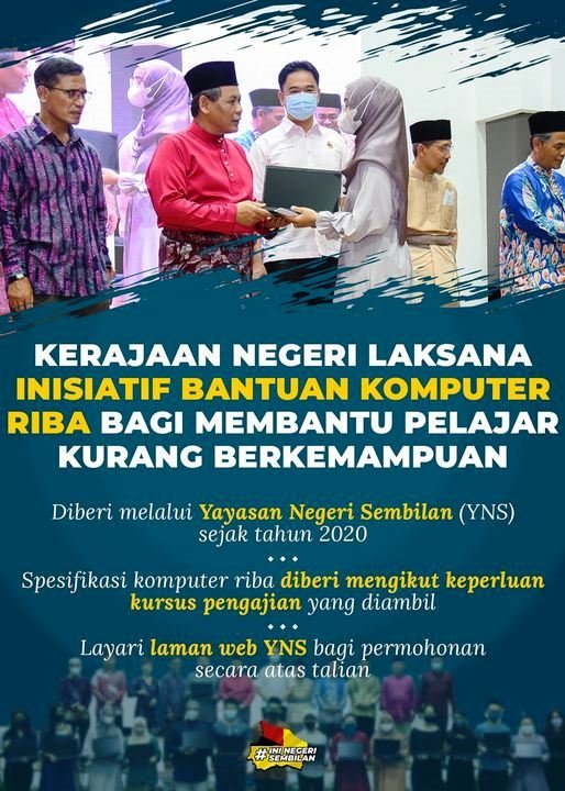 Inisiatif Bantuan Komputer Riba Bantu Pelajar Kurang Berkemampuan ...